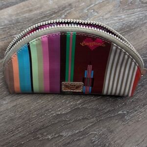 Consuela Colorful Striped Cosmetic Case